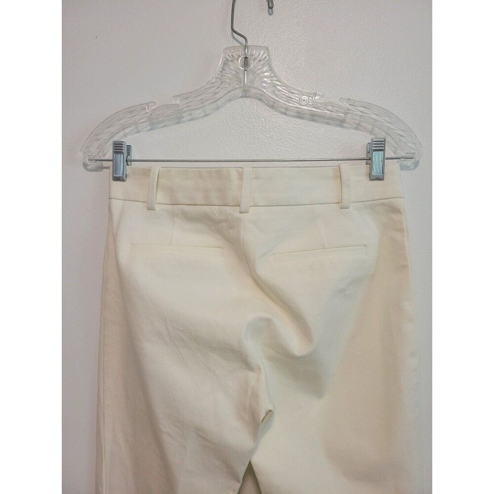 New women's sz 2 Frame Le crop mini boot cut high rise white pants trouser dress - Picture 6 of 8